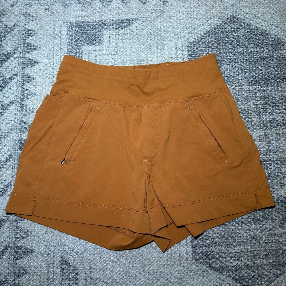 Athleta High Waist Orange Shorts